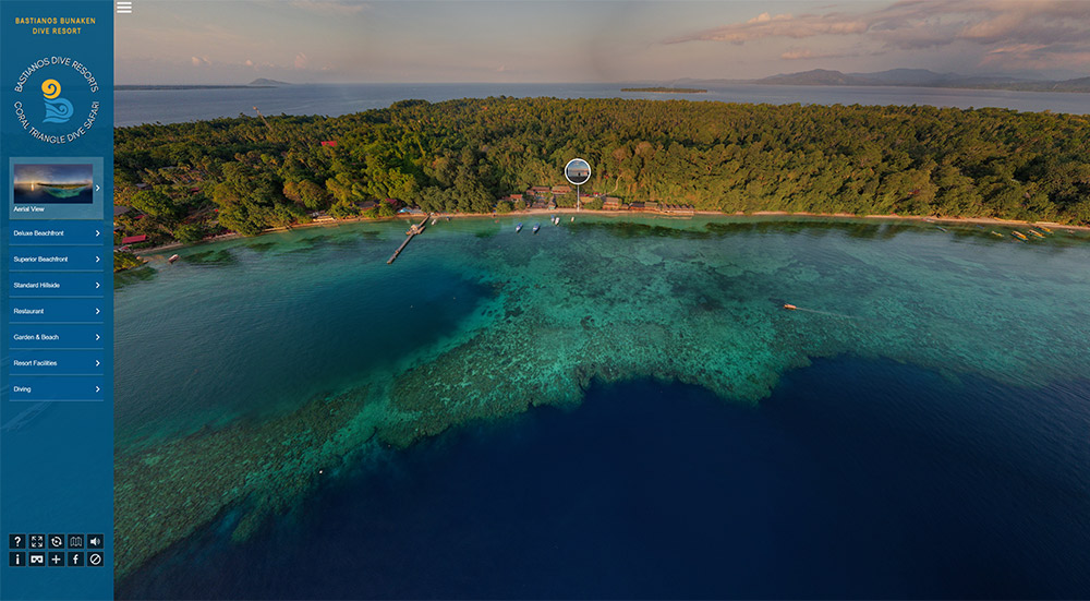 bastianos lembeh dive resort virtuel tour 360 panorama